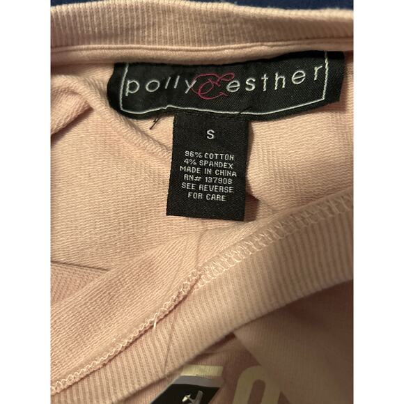 NWT Polly & Esther Rue 21 Pink 3/4 Sleeve Shirt Ruffles Femme Forever Size Small - Picture 3 of 5